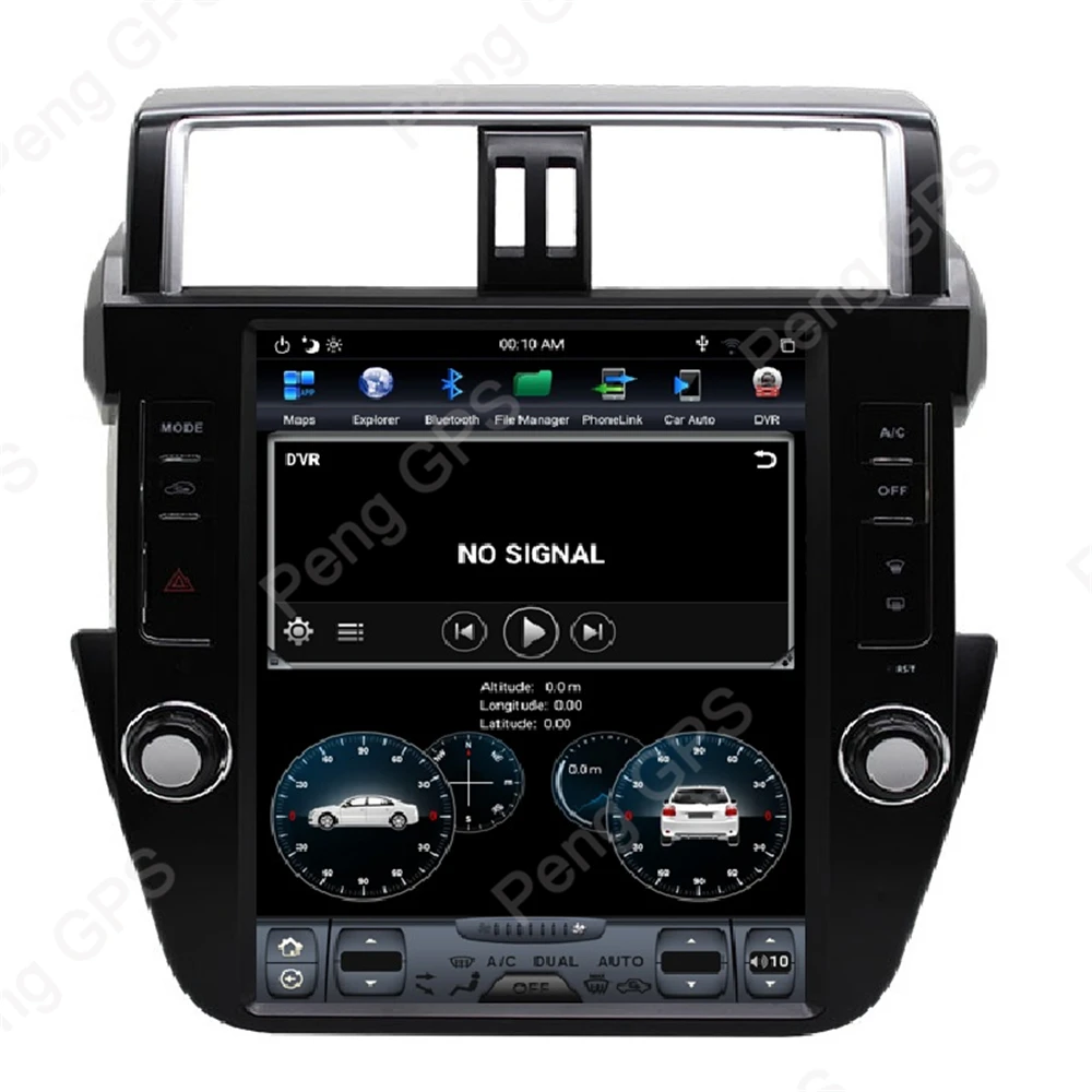 4G+ 64G ips Android 8,1 автомобильный gps-навигация, dvd-плеер для Toyota Land Cruiser Prado 150- Tesla стиль 12,1 дюймов головное устройство