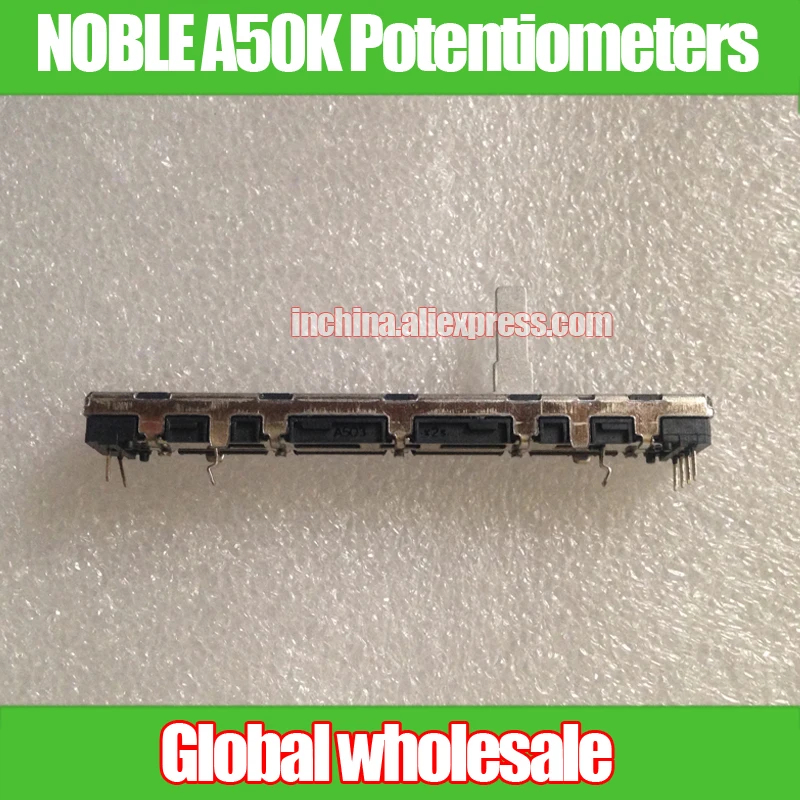 1 шт. для Soundcraft EF12 fader с двойной связью NOBLE A50K миксер скользящие потенциометры 75 мм