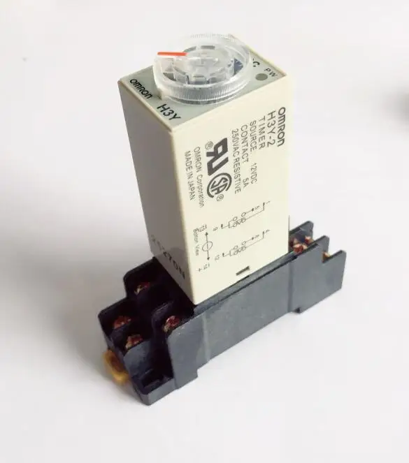 Реле времени с базой DPDT 8 контактов 1 S 10 30 60 180 12 в пост. Тока 220 В H3Y 2|relay time delay|relay