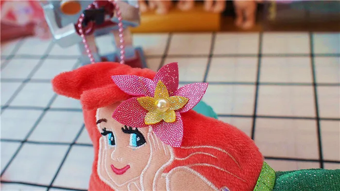 Мультяшная маленькая Русалка Ариэль принцесса плюшевая игрушка рыба ручка сумка