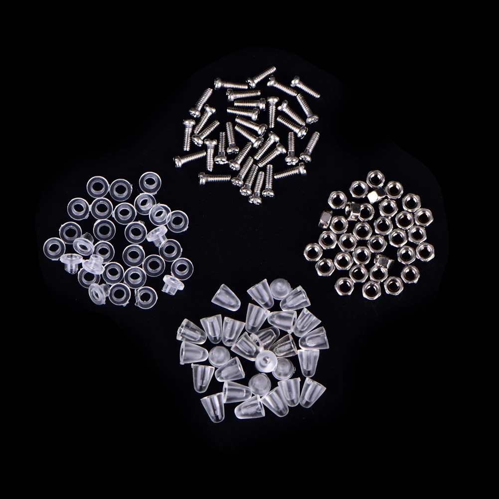 Набор для ремонта очков небольшие гайки и с носоупорами отвертки солнцезащитных