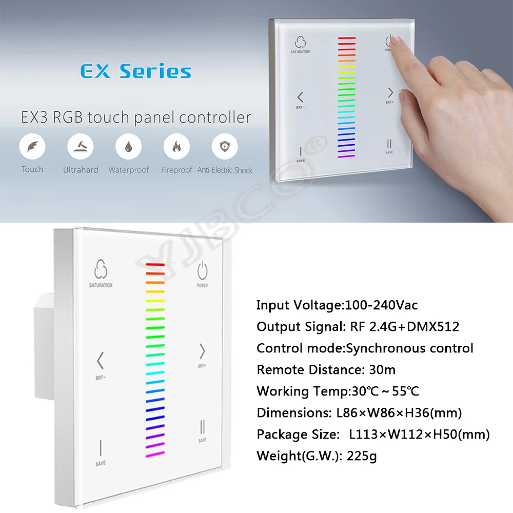 LTECH Smart RGB WiFi светодиодный драйвер CV 7512 WF03 A AC100 240V вход красный/зеленый/синий 12 V/75 Вт