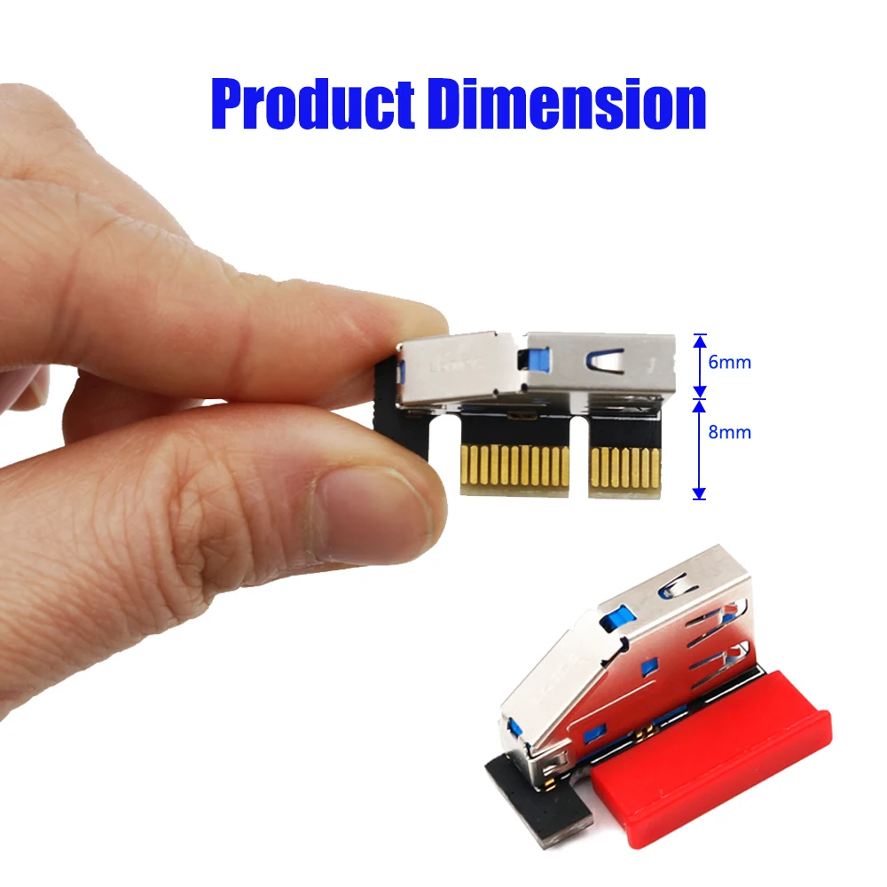 Плата расширения Mini Size USB 3 0 PCI экспресс карта E 1X до 4X 8X 16X Райзер удлинитель с SATA на