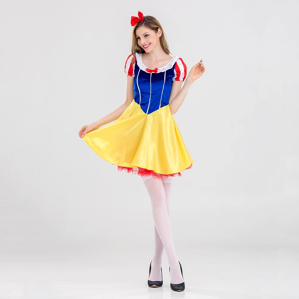 

VASHEJIANG Adult Fairy Tale Princess Snow White Costume Sexy Snow White Princess Cosplay Women Halloween Carnival Costumes