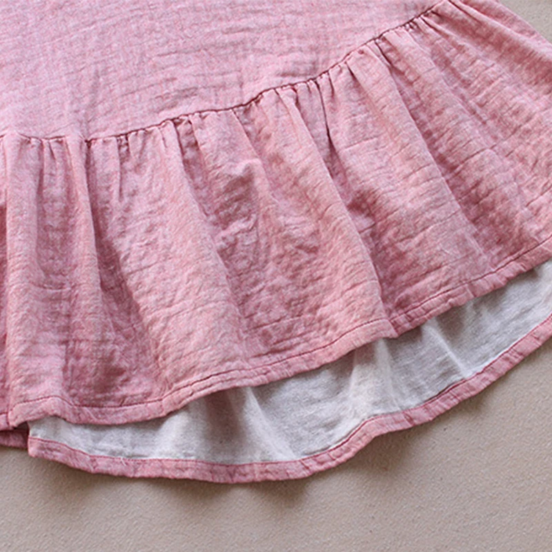 Японская лесная девушка Мори 2017 Весна Женская кружевная Однотонная рубашка с