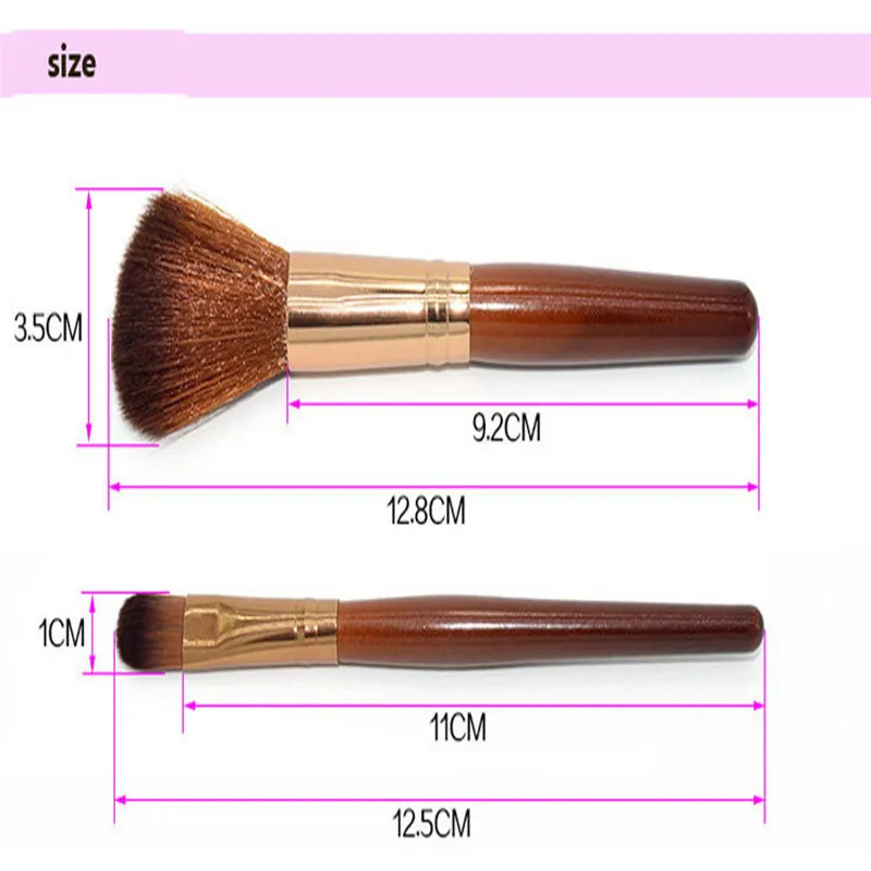Новая горячая распродажа 4 шт. набор кистей для макияжа одноцветное Пудра Тени
