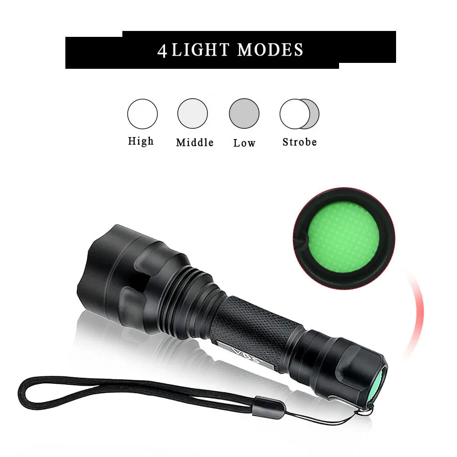 Фонарик XM L T6 светодиодный алюминиевый водонепроницаемый фонарь для кемпинга