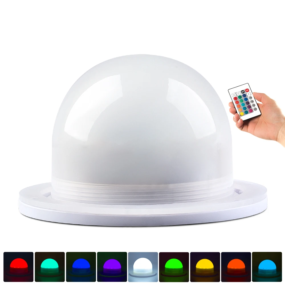 Диаметр 120 мм Bulblite беспроводной Перезаряжаемый светодиод RGB Освещение системный драйвер Водонепроницаемый, лампочка Lite светодиодный под настольным светом