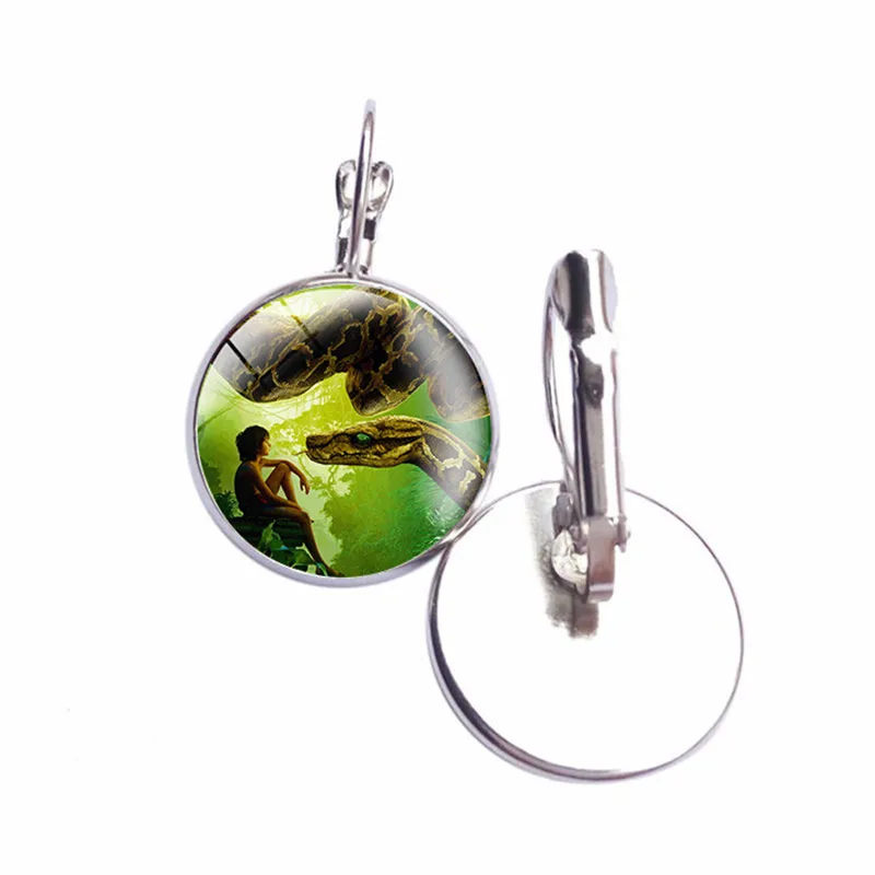 Серьги с изображением книги джунглей для женщин ювелирные изделия из фильма