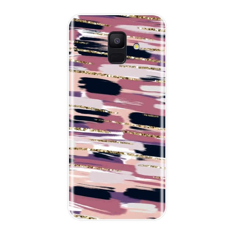 Чехол для телефона Samsung Galaxy A6 A7 A8 2018 A3 A5 2016 2017 мягкий силиконовый чехол-накладка с