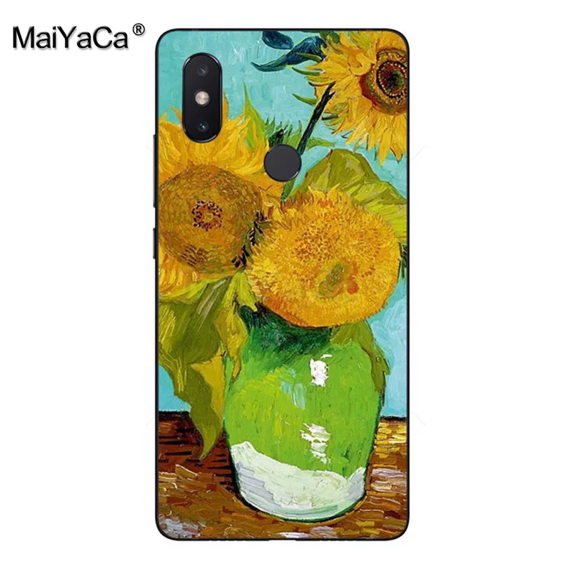 Красивый чехол MaiYaCa с подсолнухом Ван Гога для xiaomi mi 8 se 6 note2 note3 mix2 redmi 5 plus note4