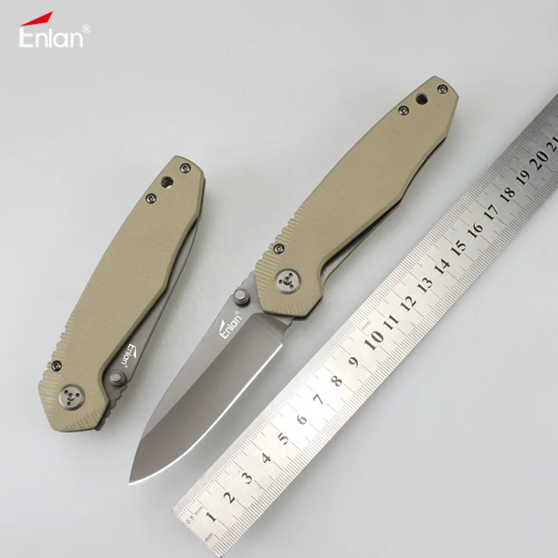 Складной нож ENLAN EW006 8Cr13Mov с лезвием G10 уличный Тактический Универсальный