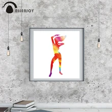 Allenjoy абстрактные Масляные картины модные танцевальные ленты для