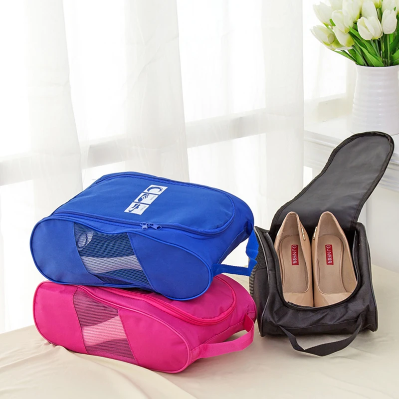 

Outdoor Travel Shoes Storage Bags Oxford Wardrobe Zipper Organizer Drawers Shoe Box Bag Packing Organization Accessories Items
