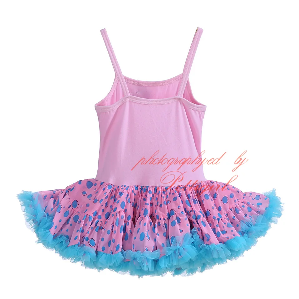 Милое разноцветное платье-пачка для девочек Милая любимая повседневная одежда с