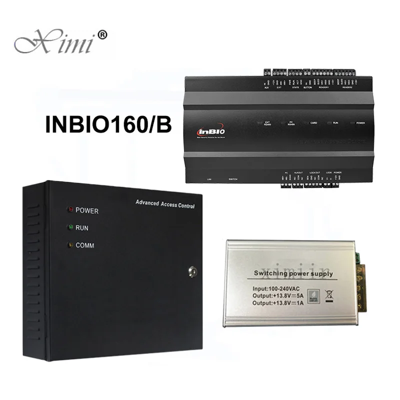 ZK inbio160 панель управления доступом к двери отпечатков пальцев и RFID система