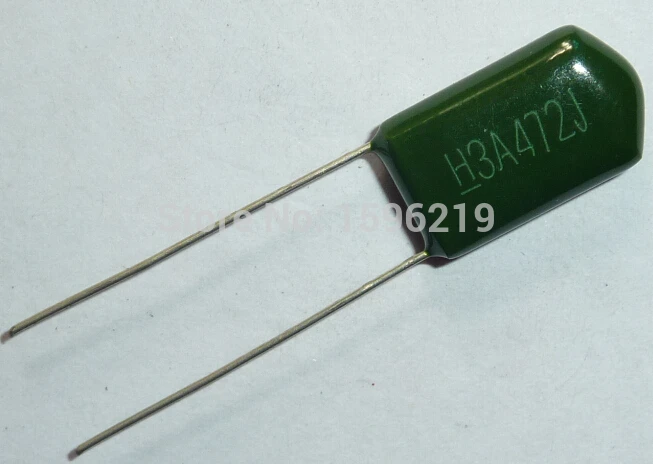100 шт. Майларовый пленочный Конденсатор 1000 В 3A472J 4700pF 4.7nF 3A472 5% 1KV полиэфирный