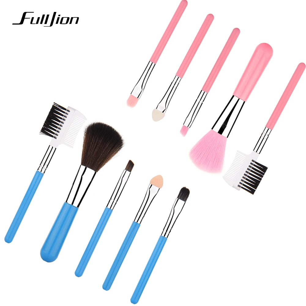 Модные мини кисти Fulljion для макияжа 5 шт. розовые косметический инструмент тени