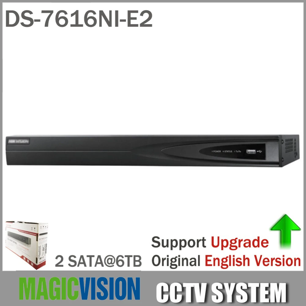 Сети видео Регистраторы 16 ch ds 7616ni e2 для HD IP Камера Системы ONVIF оригинальный Цвет