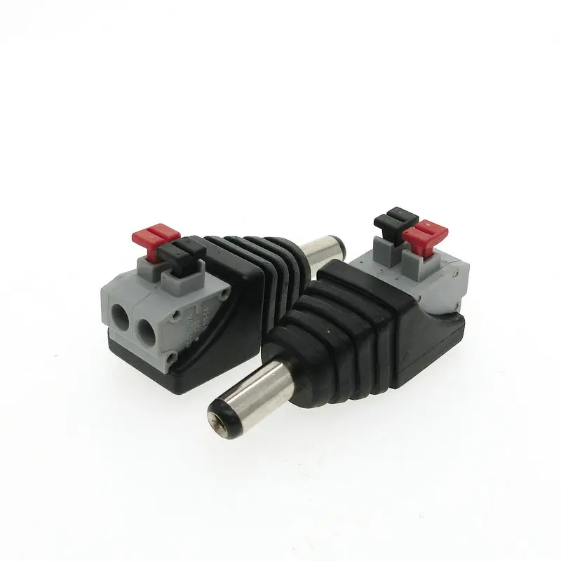 Коннектор питания постоянного тока для светодиодные ленты дизайн Клип Весна