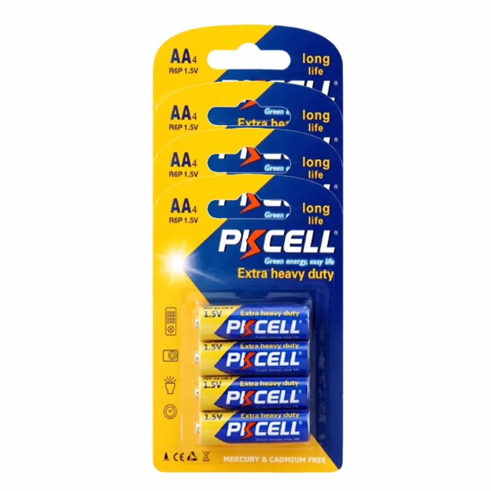 

16Pcs 4Cards Super Heavy Duty R6P AA 1.5V Dry Battery For Camera Radio Toy