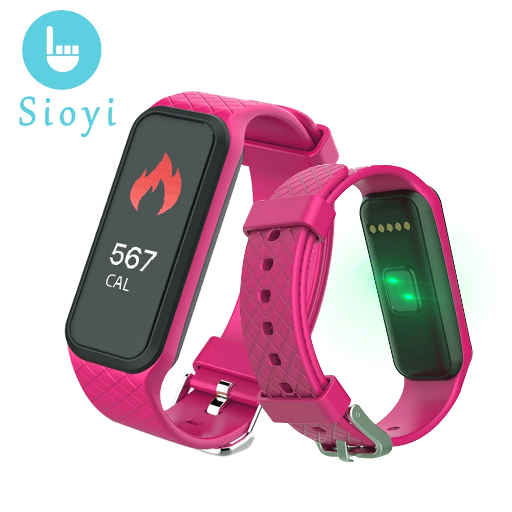 Умный Браслет для Женщины Мужчины 2017 Цветной ЖК-Монитор Сердечного ритма