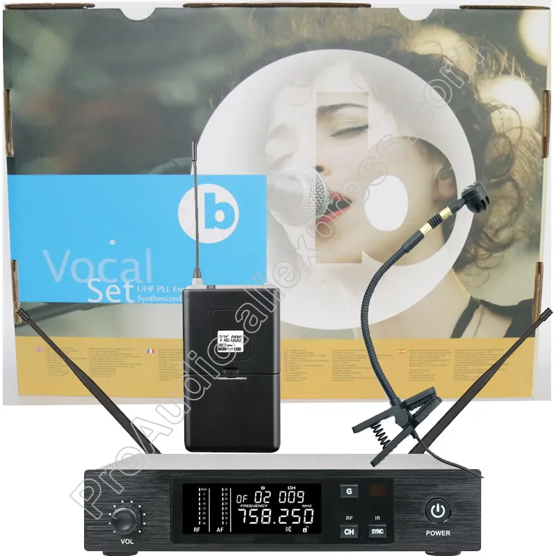 MICWL сценическое представление QLX вокальный UHF синтезированная Беспроводная микрофонная система ME3 гарнитура петличный Beta98 инструмент гитара линия - Цвет: with Instrument Mic