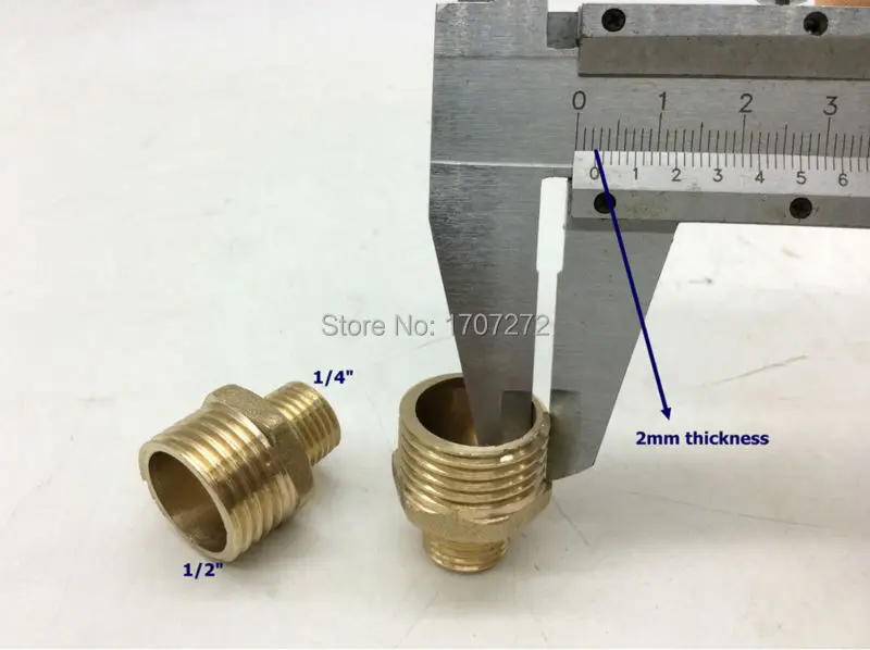 Редуктор с наружной резьбой 1/4 &quotx1/4&quot фитинг для медной трубы медный латунный