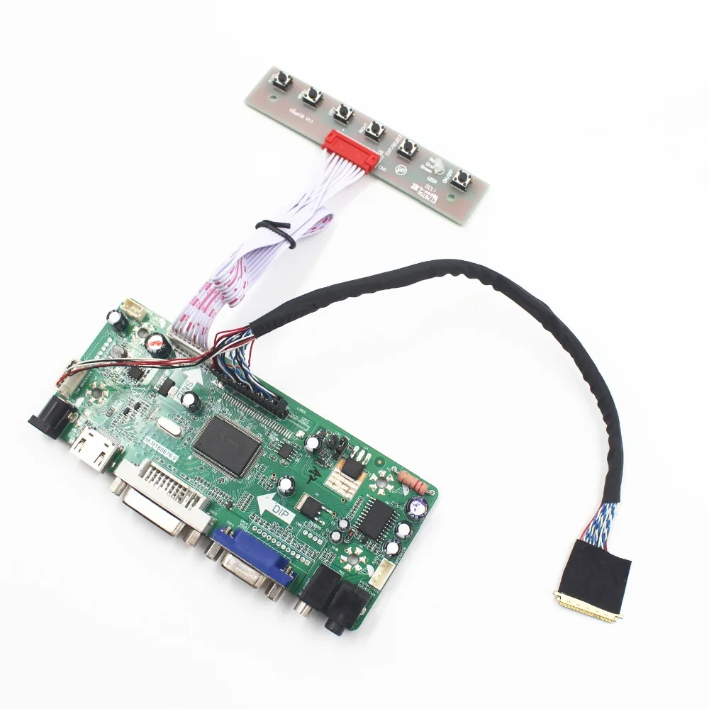 

VGA, HDMI, DVI ауидио, совместимому с HDMI набор для платы ЖК-контроллер для 17 дюймов 1920X1080 LP173WD1-TLA4 жидкокристаллический дисплей Плата управления легкая "сделай сам"