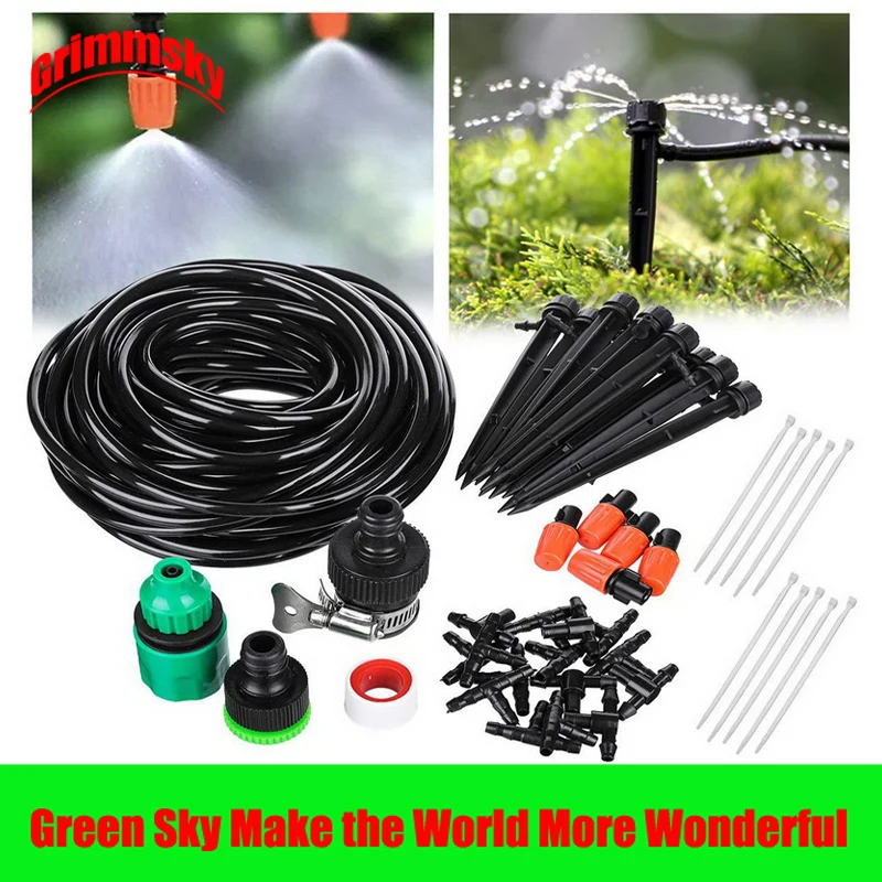 

20M 15PCS Drippers Automatic Watering Garden Hose Micro Drip Garden Watering Kits Plant Watering System