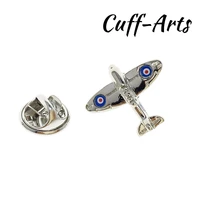 cuffarts pilot brooch fashion mini airplane cartoon spitfire aeroplane lapel pin handsome metal brass brooches p10119