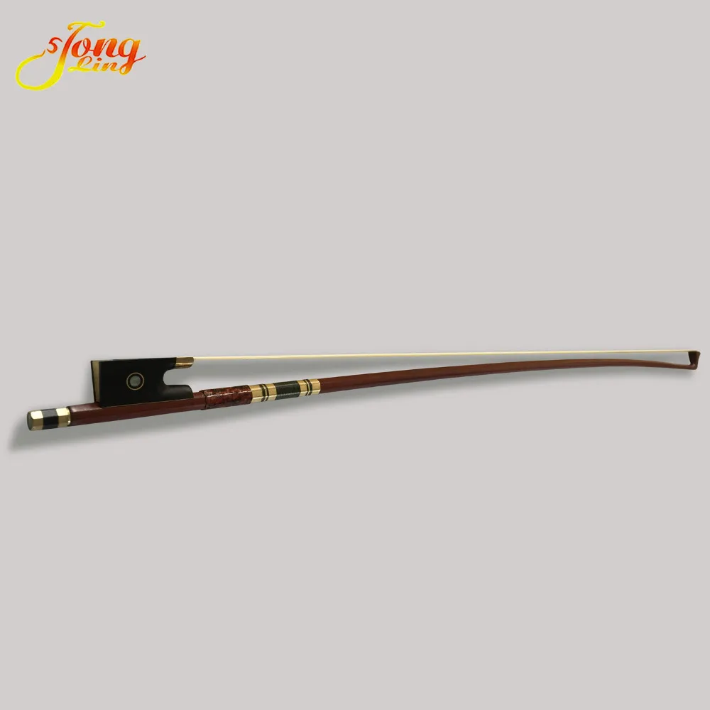 Высокое качество скрипки лук эбеновая лягушка цветной оболочки 4/4 3/4 1/2 1/4