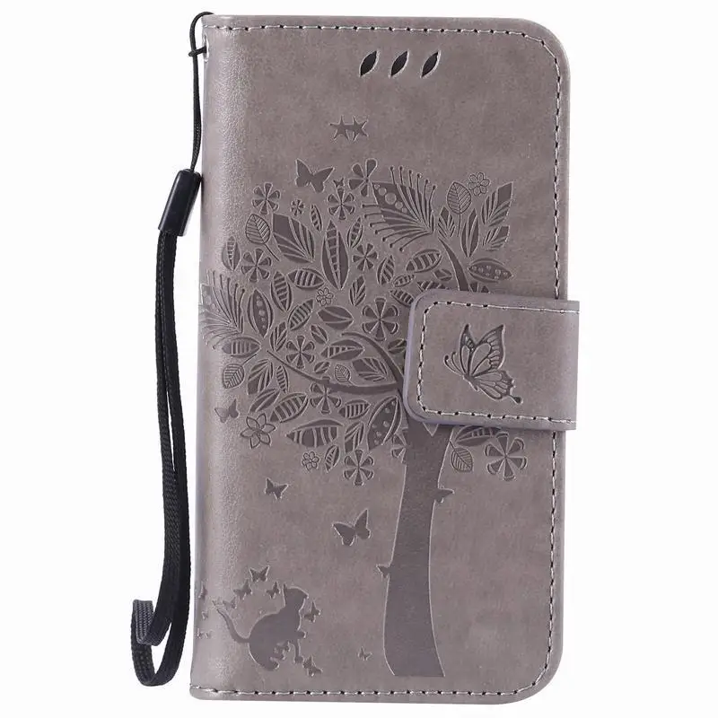 Для Coque iPhone 5 5S SE кожаный бумажник откидная крышка iPhone 5S чехол для телефона для Apple iPhone 5 5S SE iPhone5 iPhone5s чехол XS Max XR - Цвет: Серый