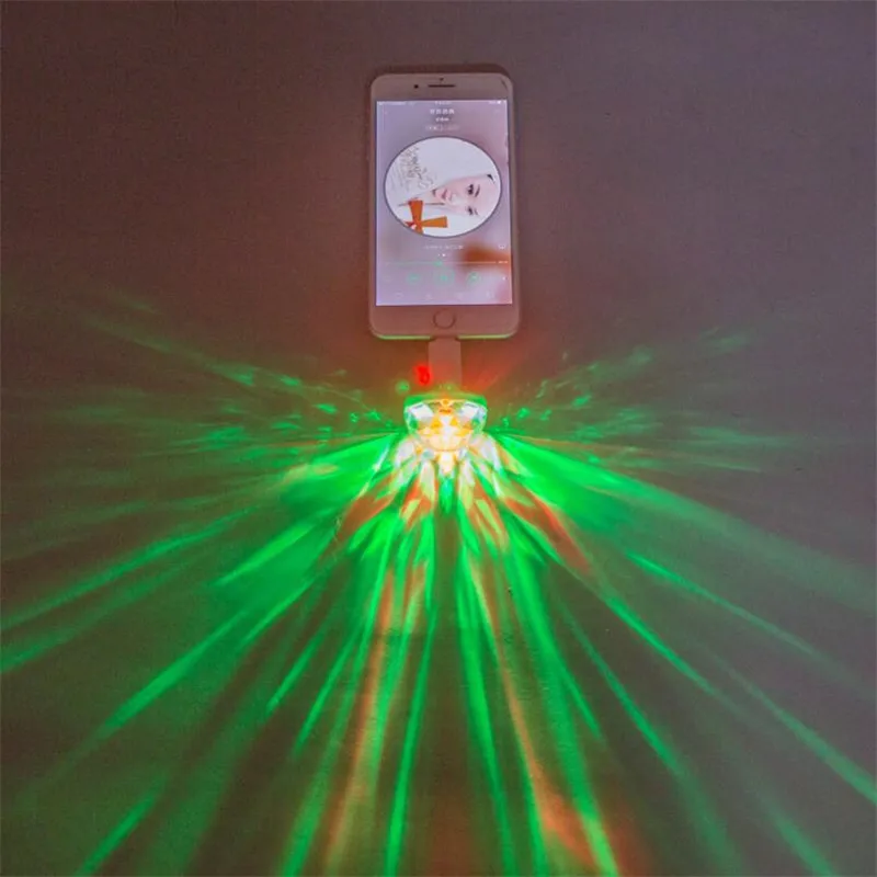 Миниатюрный USB фонарь для дискотеки светодиодный вечеринки портативный