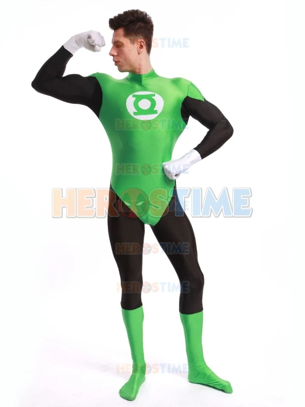 Супергерой Зеленый Фонарь костюм самый популярный спандекс Взрослый Хэллоуин