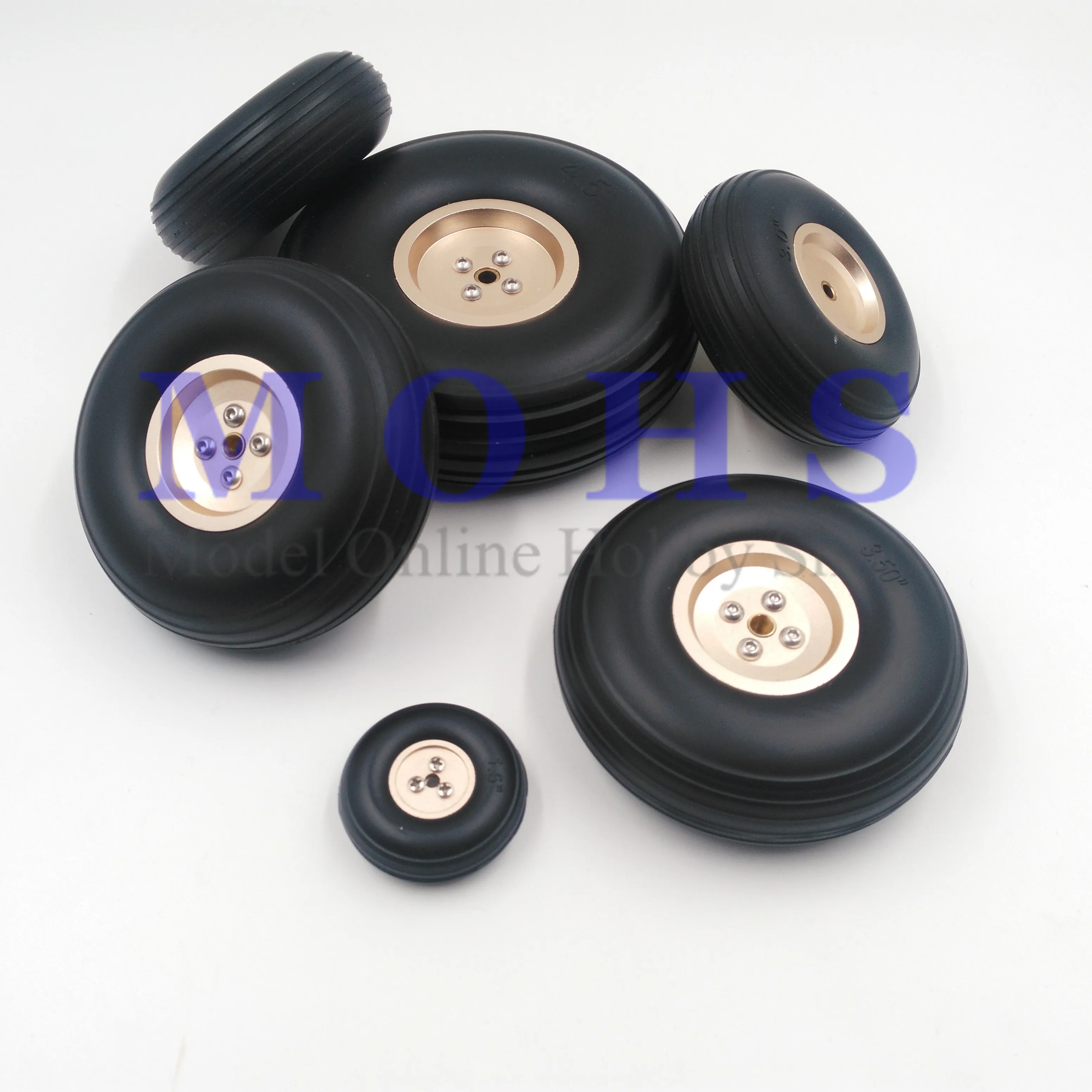 2шт./лот 4-дюймовое алюминиевое колесо Высокопрочное ру самолет полиуретановые