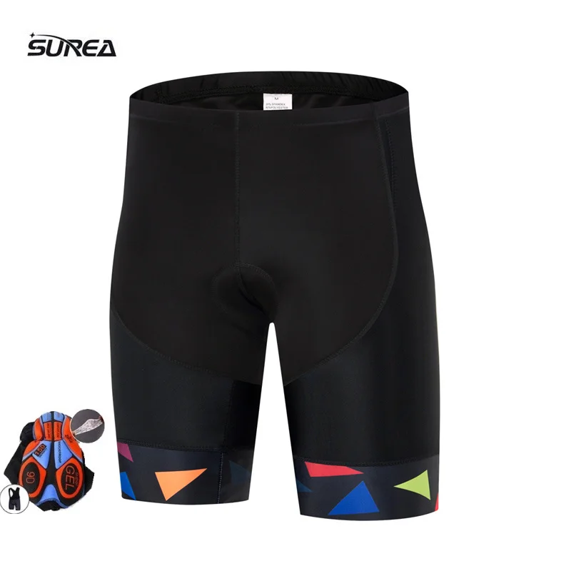 2019 surea Vandalin Bib Велоспорт 3D чулки гель мягкий вниз MTB шорты Летняя мужская одежда |