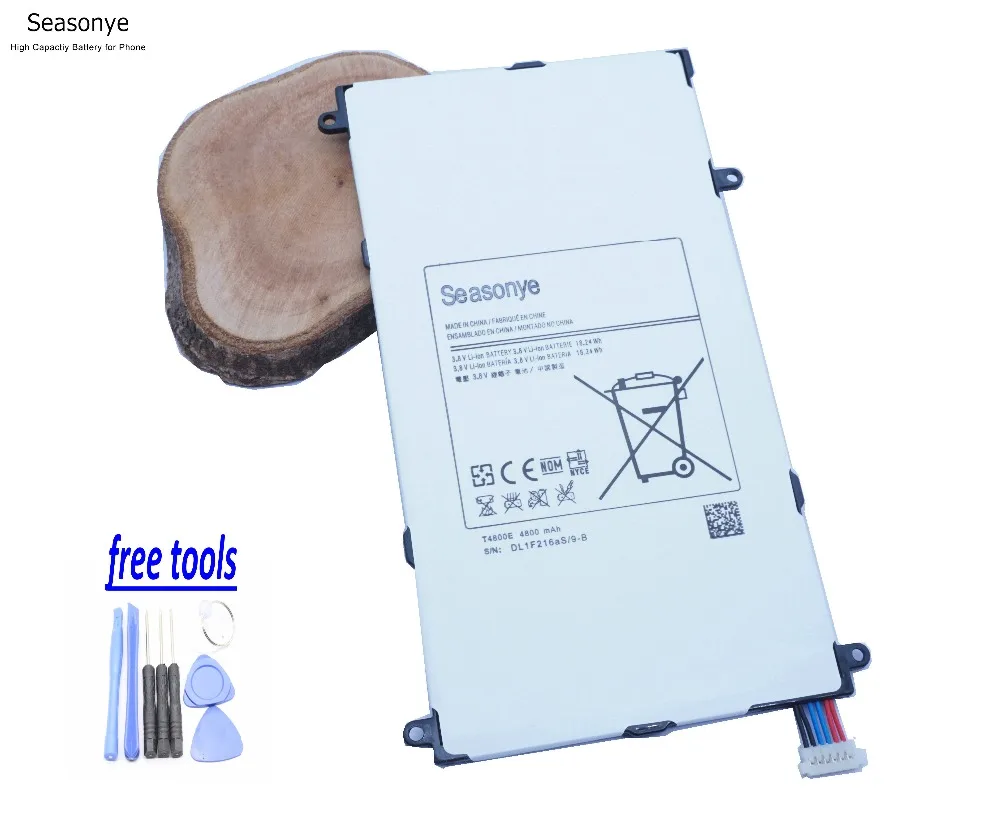 Сменный аккумулятор Seasonye 1x T4800E 4800mAh Tab + инструменты для Samsung Galaxy Tablet Pro 8 4 in SM T321 T325