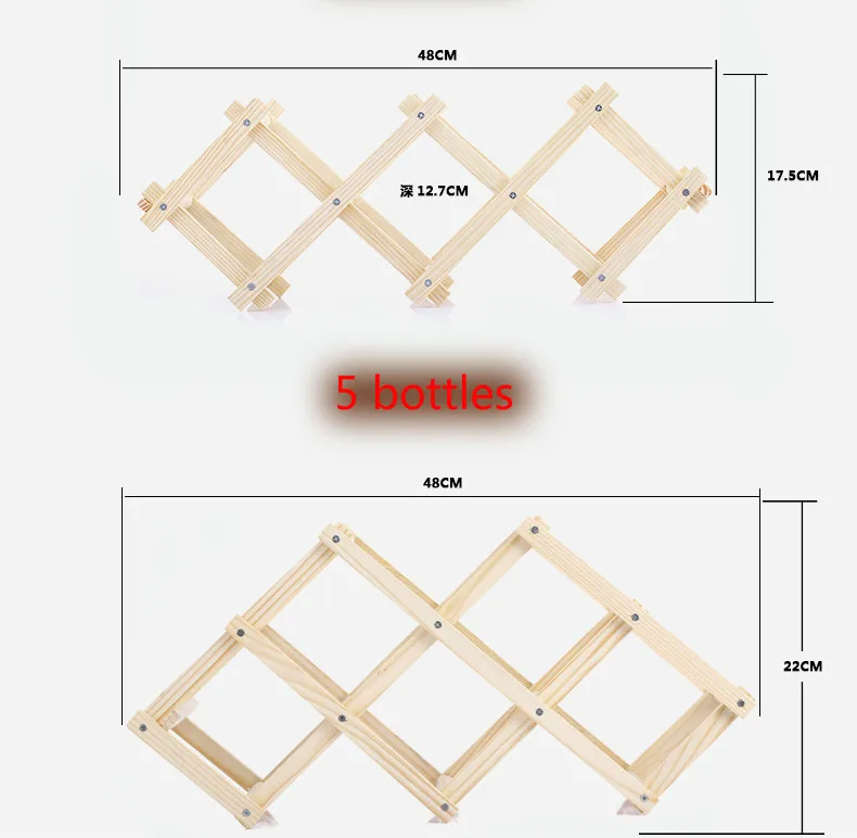 Креативная Складная винная деревянная рама Европейский деревянный винный стенд из цельного дерева винный стеллаж WF4201513