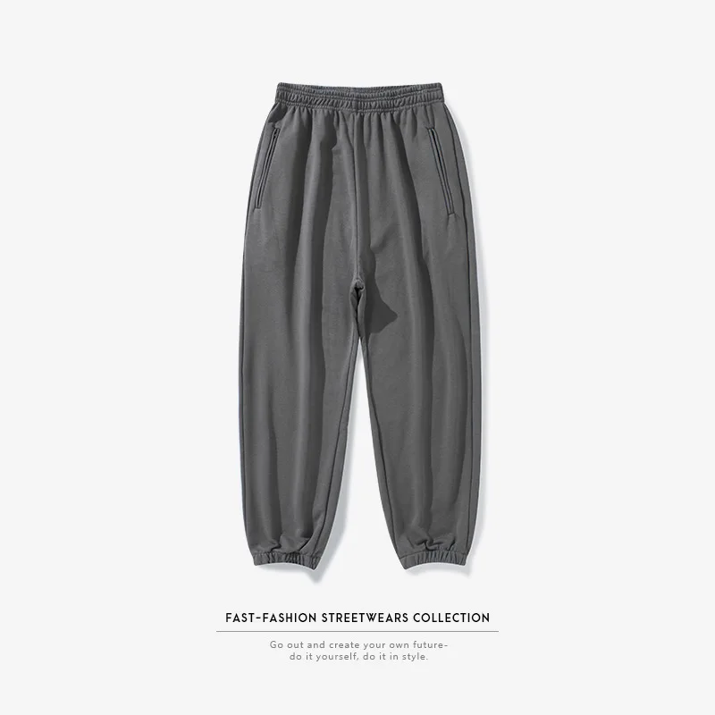 Мужские спортивные штаны брюки для бега на молнии с карманами эластичные хип-хоп
