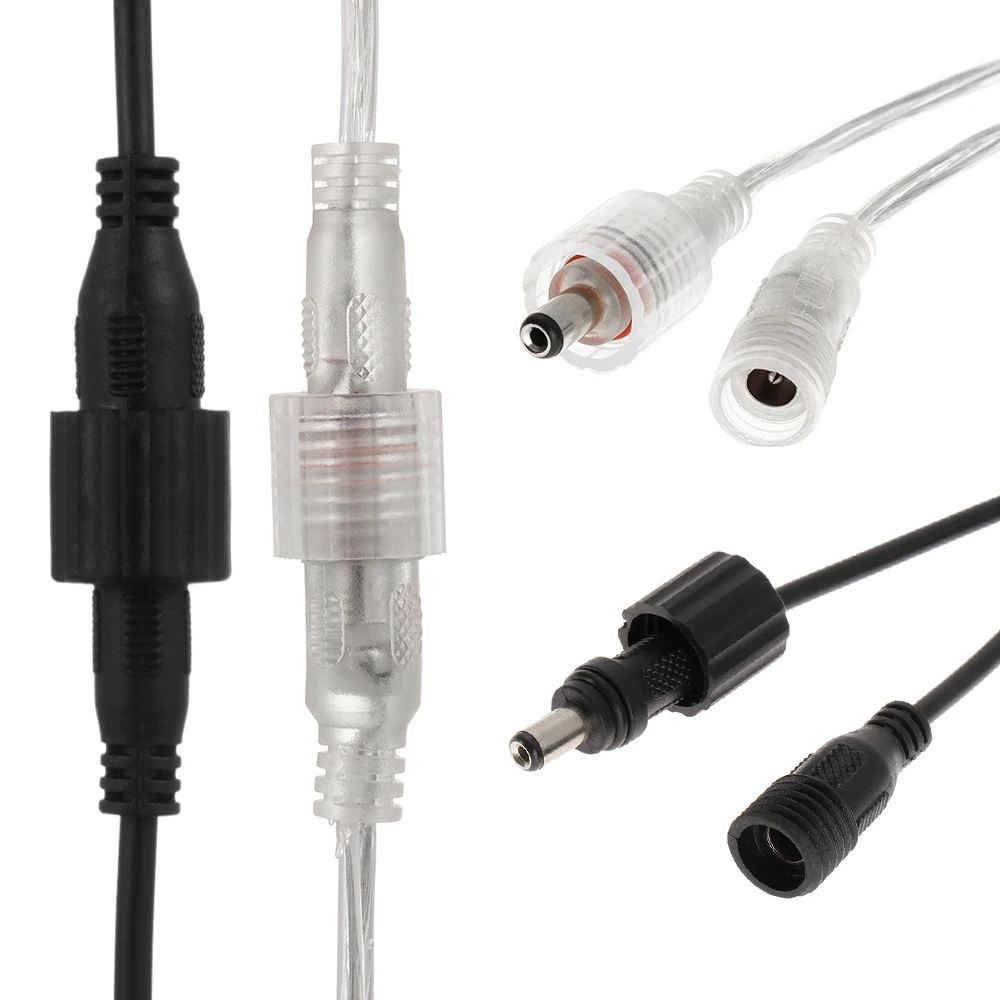 1 пара DC 5 5x2 мм IP68 водонепроницаемый штекер и гнездо 2 Pin провода