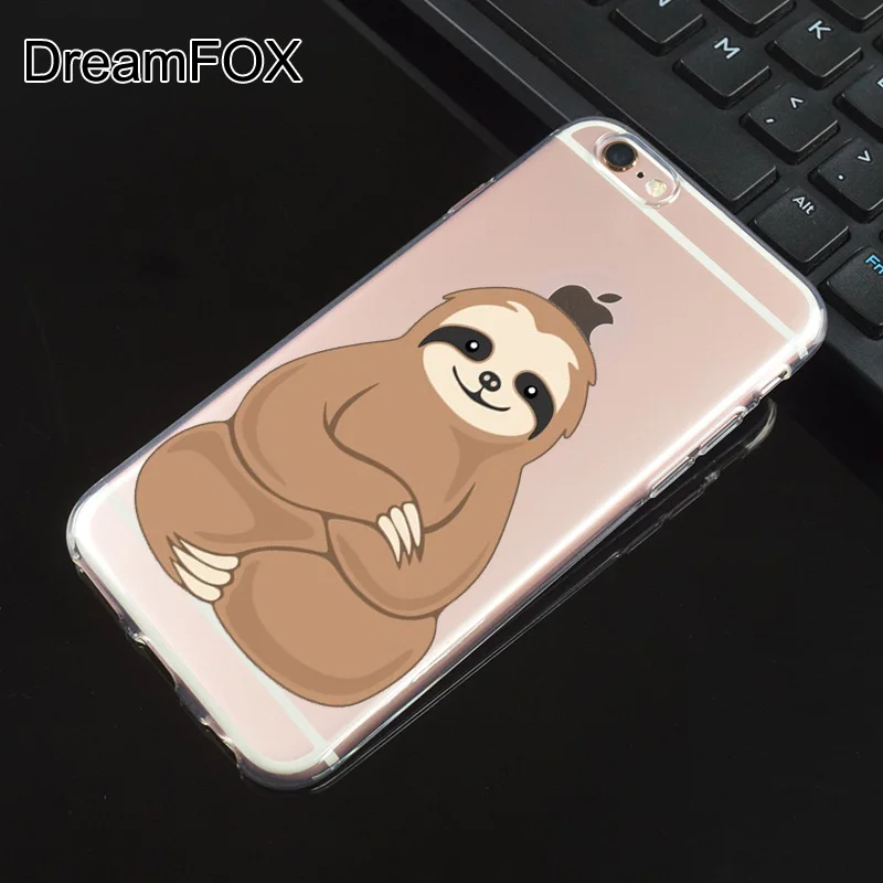 M135 Ленивец милые животные Мягкий ТПУ силиконовый чехол для Apple iPhone 11 Pro X XR XS Max 8 7 6 6S
