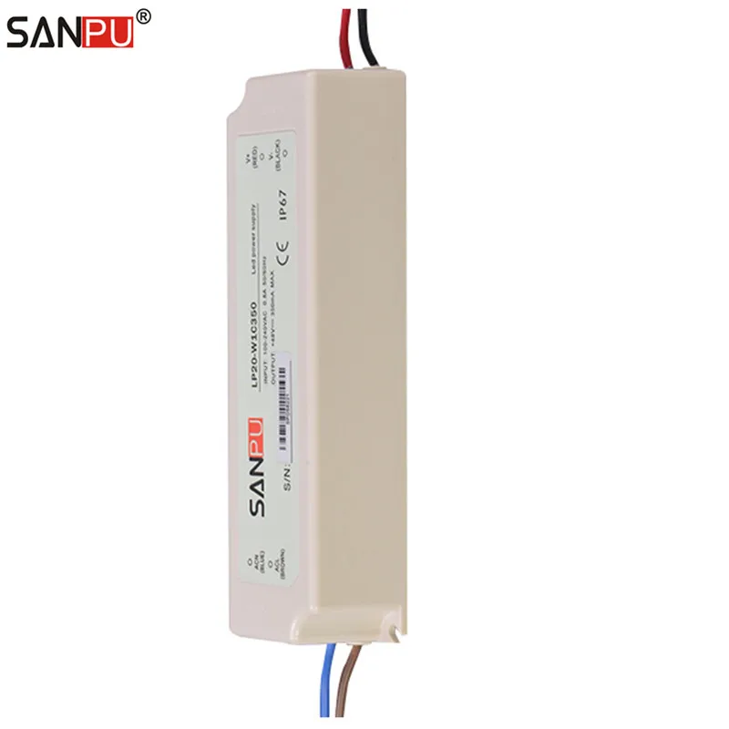 Sanpu светодиодный адаптер 350мА 20 Вт 48 В постоянного тока источник Питания SMPS - Фото №1
