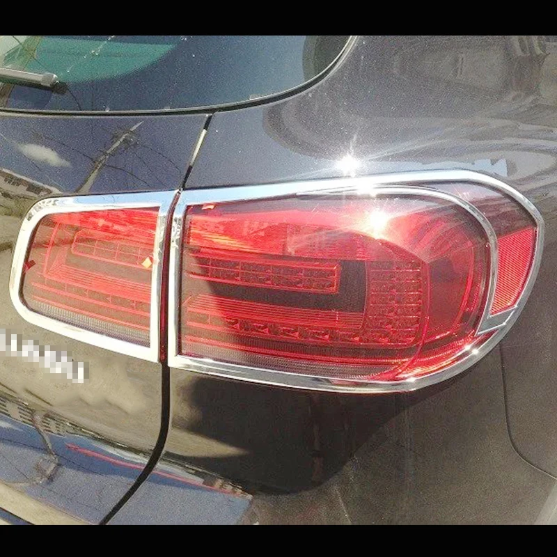 Аксессуары для Tiguan Mk2 2015 ABS Chrome задние фонари крышки фар рамка отделка автомобиля