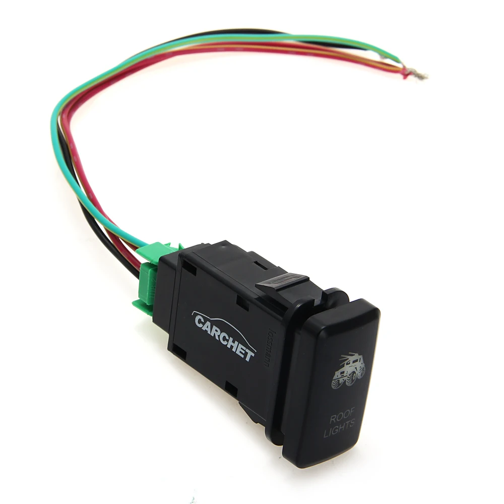 CARCHET 1 шт. переключатель для крыш Toyota DC 12 V 24 кнопочный лазерная подсветка
