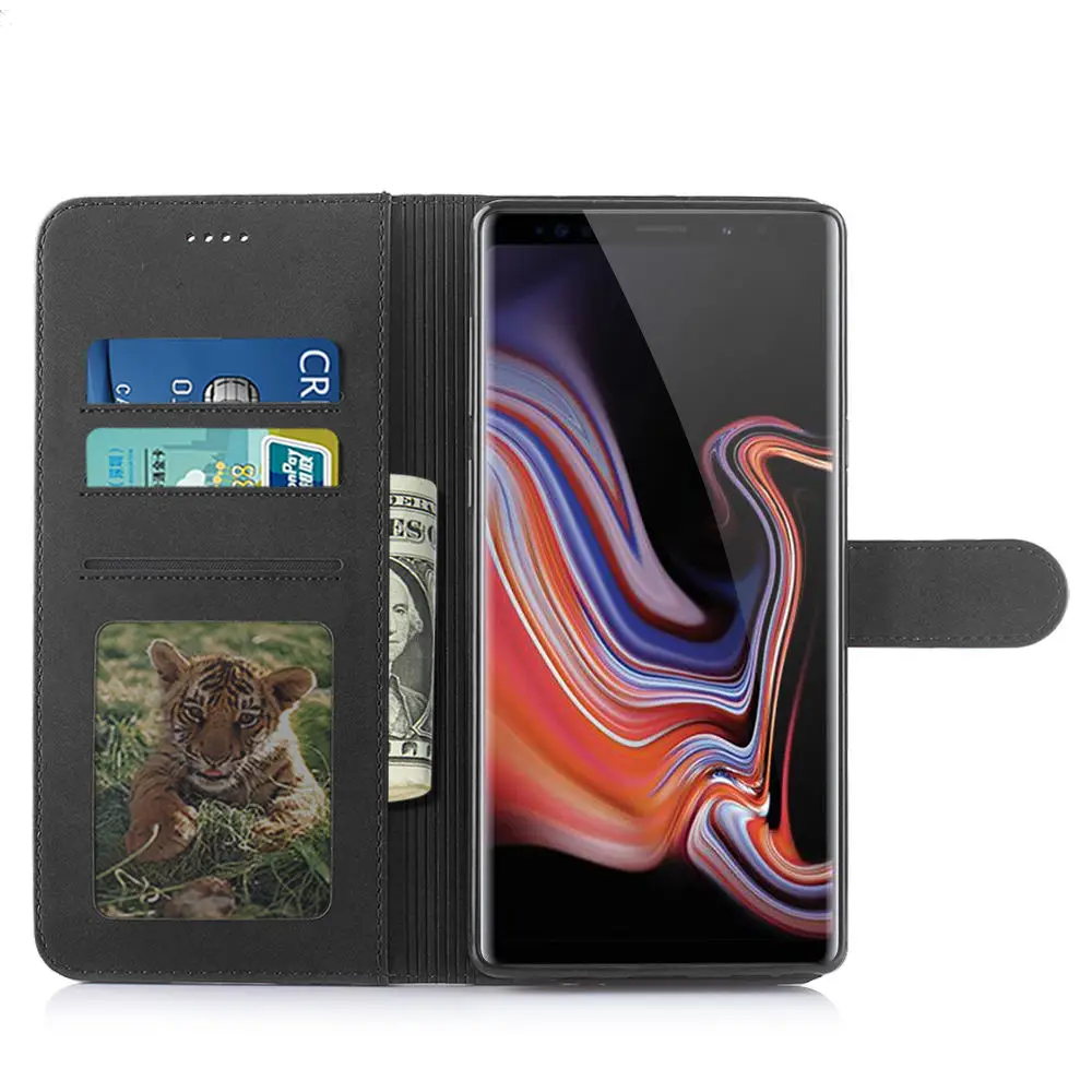Чехол-книжка с откидной крышкой для samsung galaxy Note 8, роскошный кожаный чехол-кошелек для телефона samsung galaxy Note 9, чехол для samsung Note 8 9