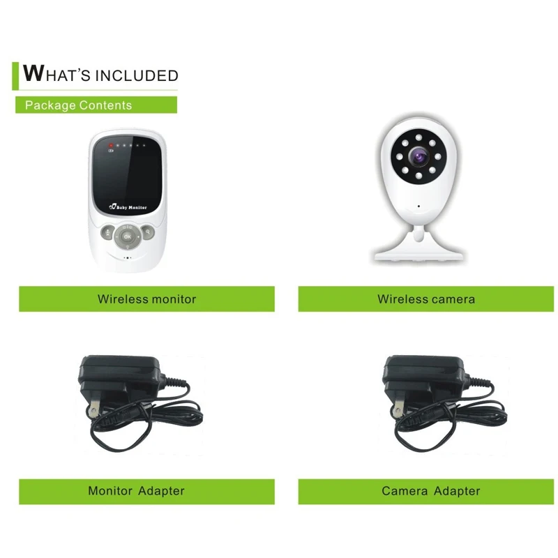 Цифровой беспроводной радионяня камера с ЖК экраном 2 4 дюйма 10 компл./лот