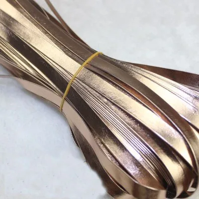 2meters 5mm 8mm 10mm Flat PU Leather Cord Rope Jewelry Accessorie Gold Silver Color Cords String Craft Bracelet Findings | Украшения и