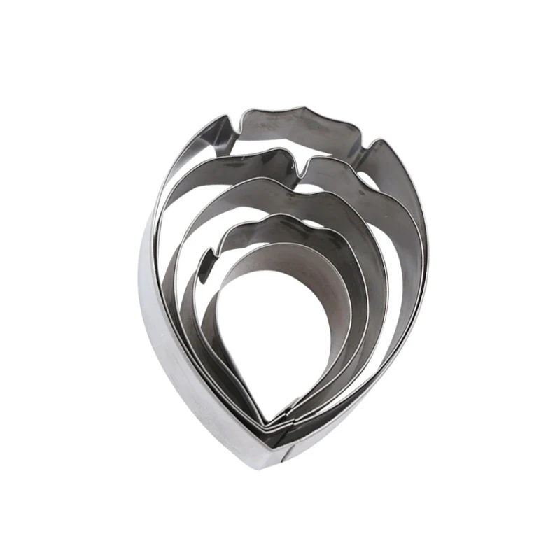 Пион цветок 5 шт. нержавеющая сталь резак для печенья Кондитерские изделия и