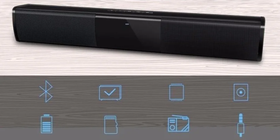 20 Вт Bluetooth Колонка ТВ Саундбар беспроводной динамик 10 Вт стерео система домашнего кинотеатра звук Hifi объемное настенное крепление звуковая панель бумбокс